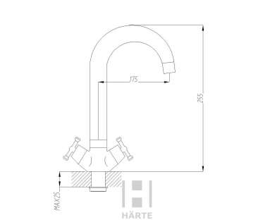 Смеситель Harte L5022 Смеситель Harte L5022